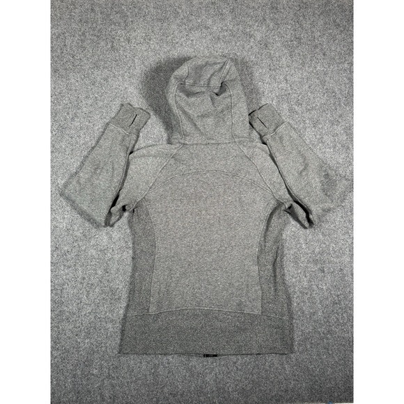 Lululemon Scuba Hoodie Jacket Light Cotton Fleece Full Zip‎ Heathered Black - Picture 12 of 14